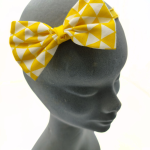 Organic Cotton Baby Bow Headbands - Chevron