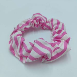 Organic Stripe Cotton Scrunchies