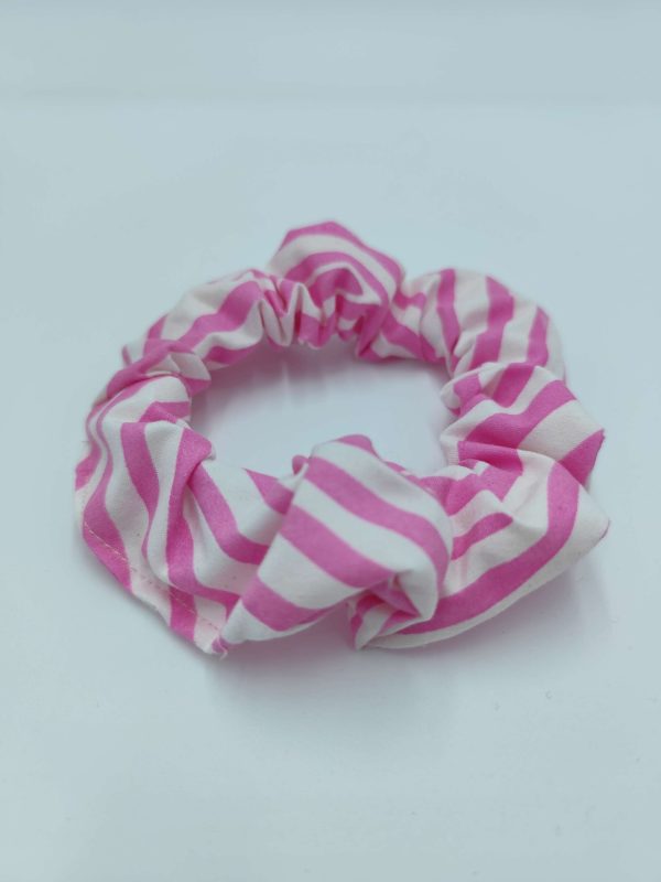 Organic Stripe Cotton Scrunchies