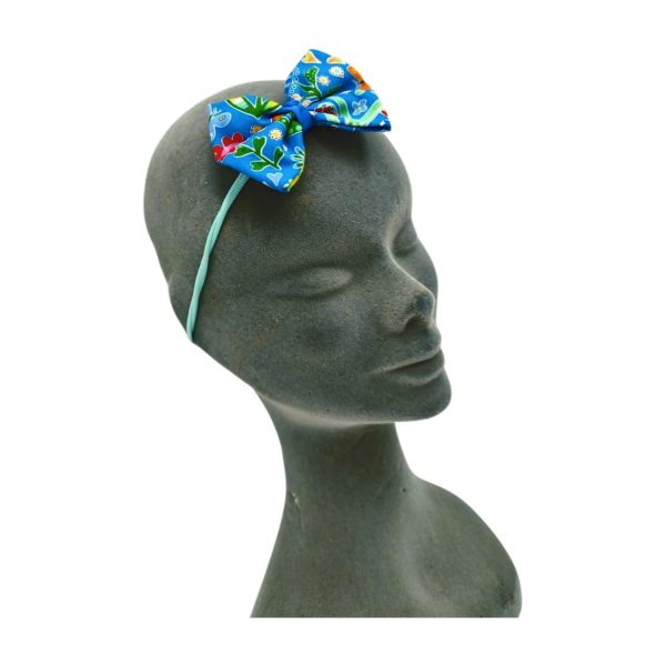 Organic Summer Garden Baby Bow Headband