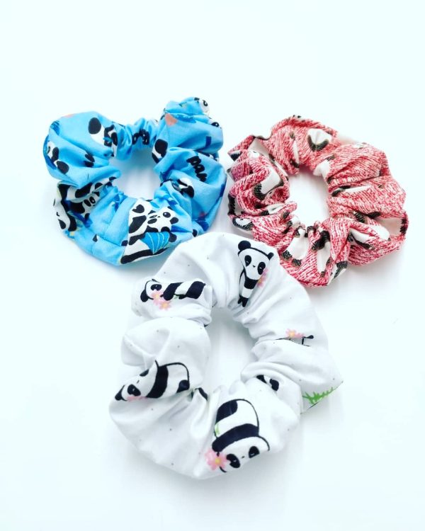 Panda Scrunchies Trio - Image 2