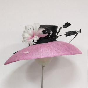 Pink Brim Black Crown - Padma