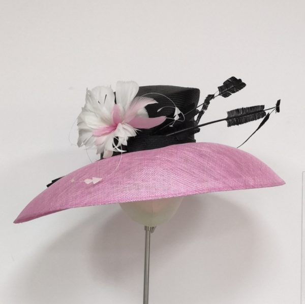 Pink Brim Black Crown - Padma