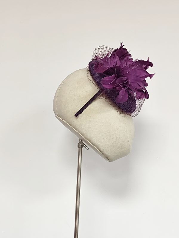 Plum Button with sparkle - Image 2