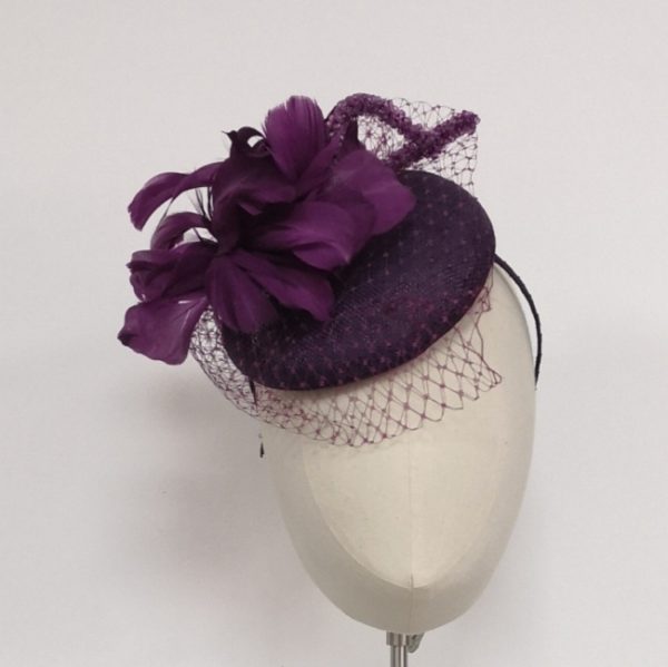Plum Button with sparkle - Image 3