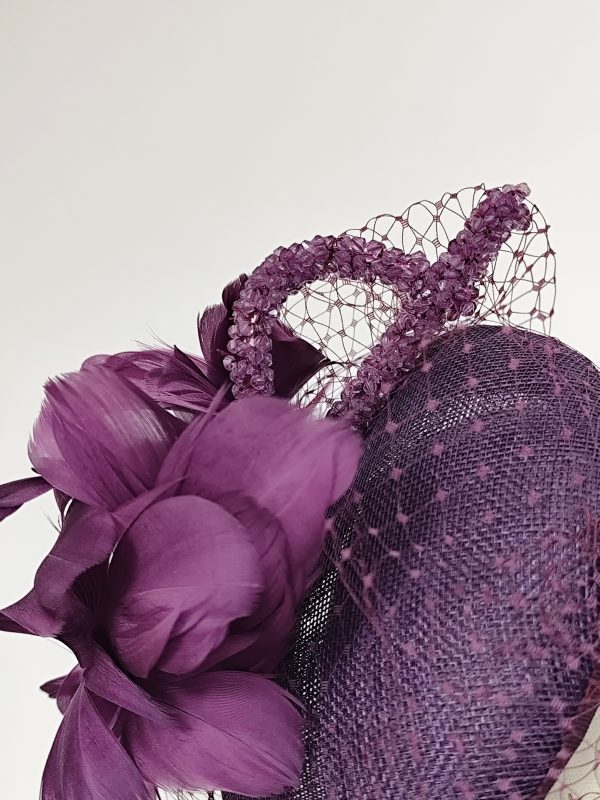 Plum Button with sparkle - Image 4