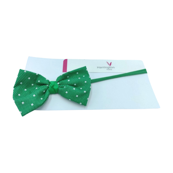 Polka Dot Baby Bow Headband - Image 2