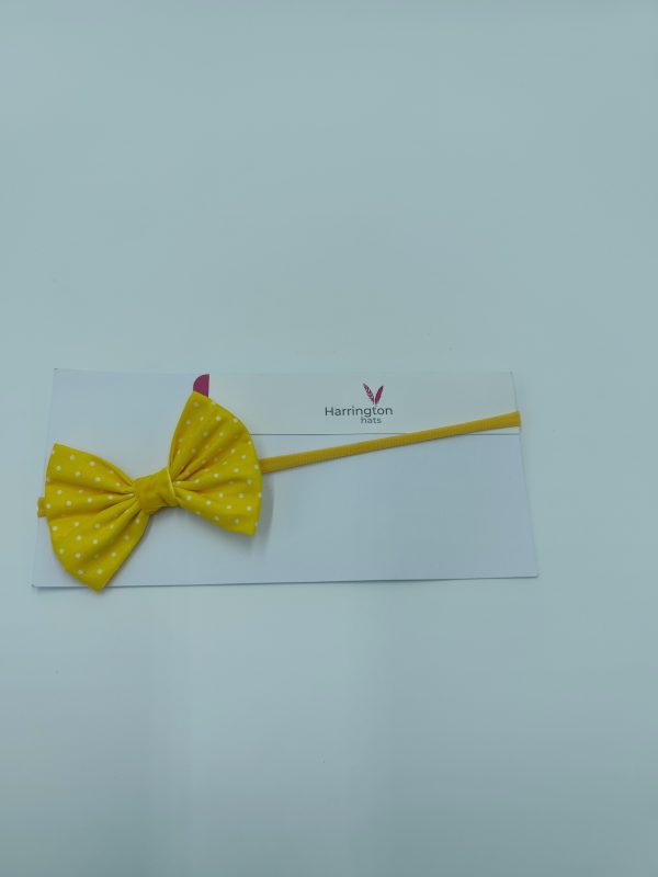 Polka Dot Baby Bow Headband - Image 2