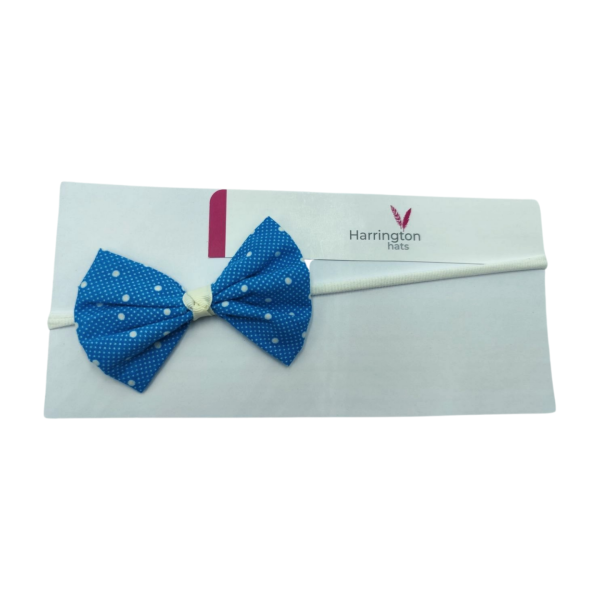 Polka Dot Baby Bow Headband - Image 2