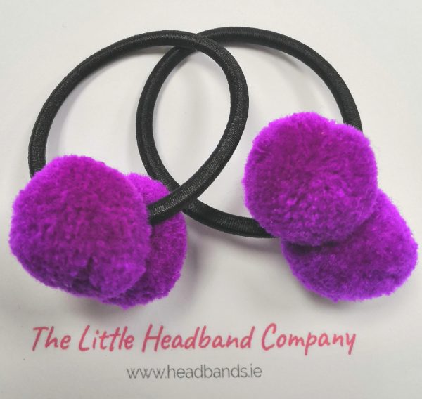 Pom Pom Hair Tie Duo