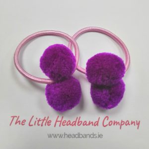 Pom Pom Hair Tie Duo