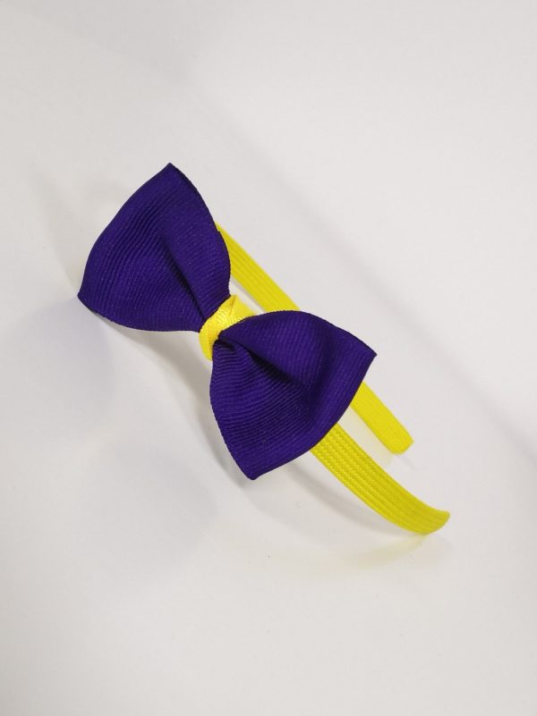 Purple Bow Headband