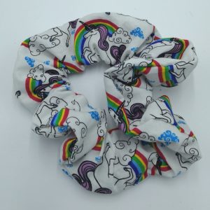 Rainbow Unicorn Scrunchie