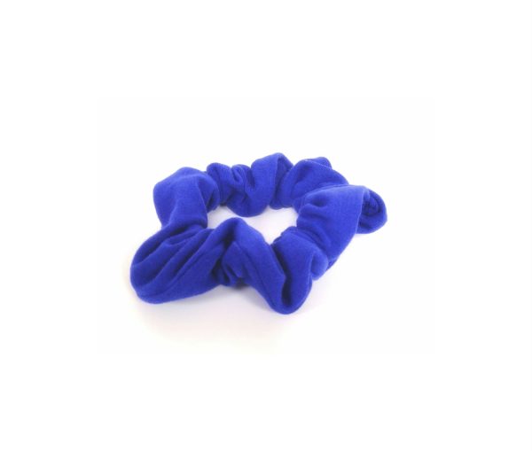 Royal Blue Organic Cotton Scrunchie