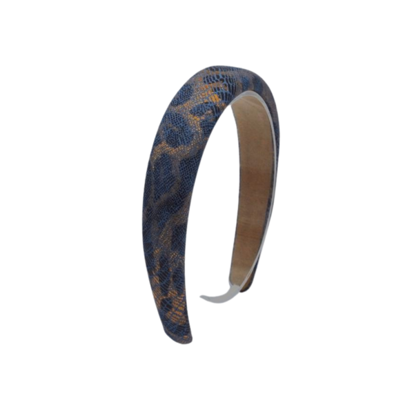 Shimmering Liquid Gold Animal Print Headband - Image 3