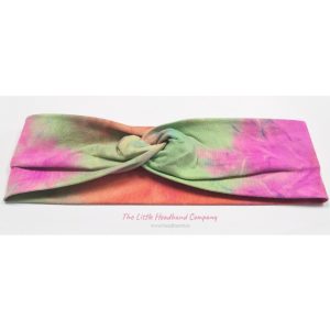 Tie Dye Knotted Cotton Headwrap