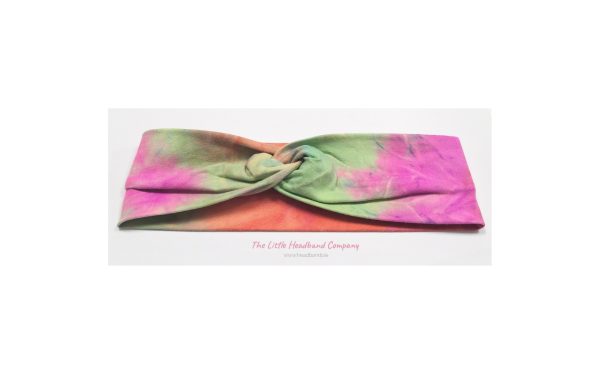 Tie Dye Knotted Cotton Headwrap