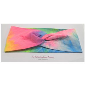 Tie Dye Knotted Cotton Headwrap