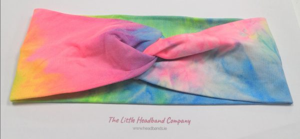 Tie Dye Knotted Cotton Headwrap - Image 2