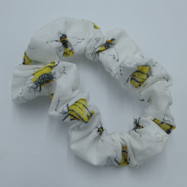 Vintage look Cotton Bumblebee Scrunchie