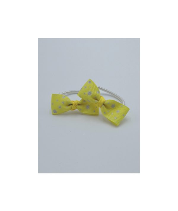 Yellow & silver Hair Ties